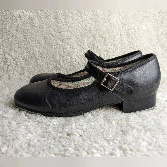 CAPEZIO Tap Dance shoes Made in Brazil size 6 black leather - Picture 3 of 11